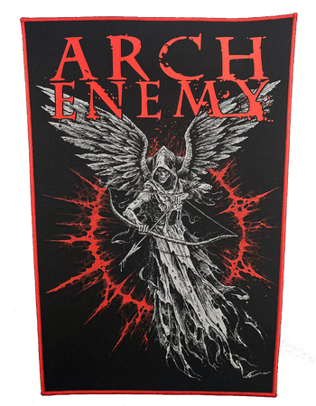 Woven Backpatch - Poisoned Arrow - Red Border