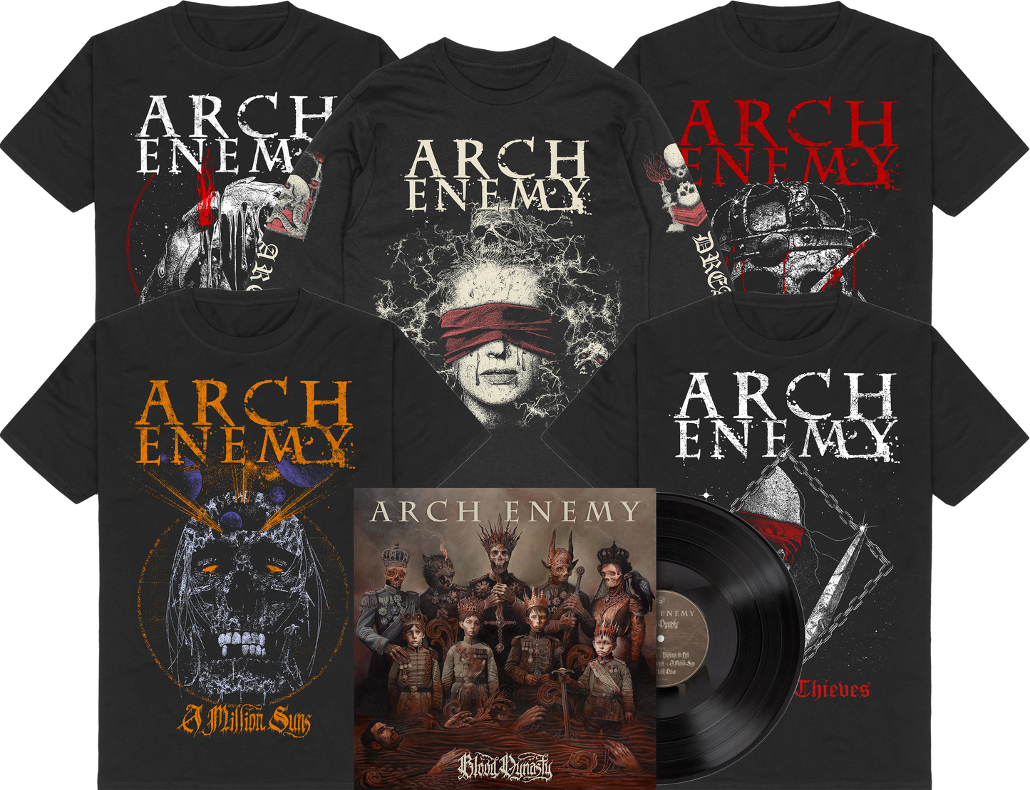 BLOOD DYNASTY "THE SINGLES" BLACK-VINYL BUNDLE